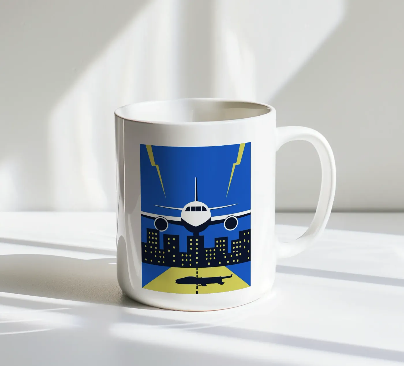 Airplane ceramic mug by TODAY'S SHOP
