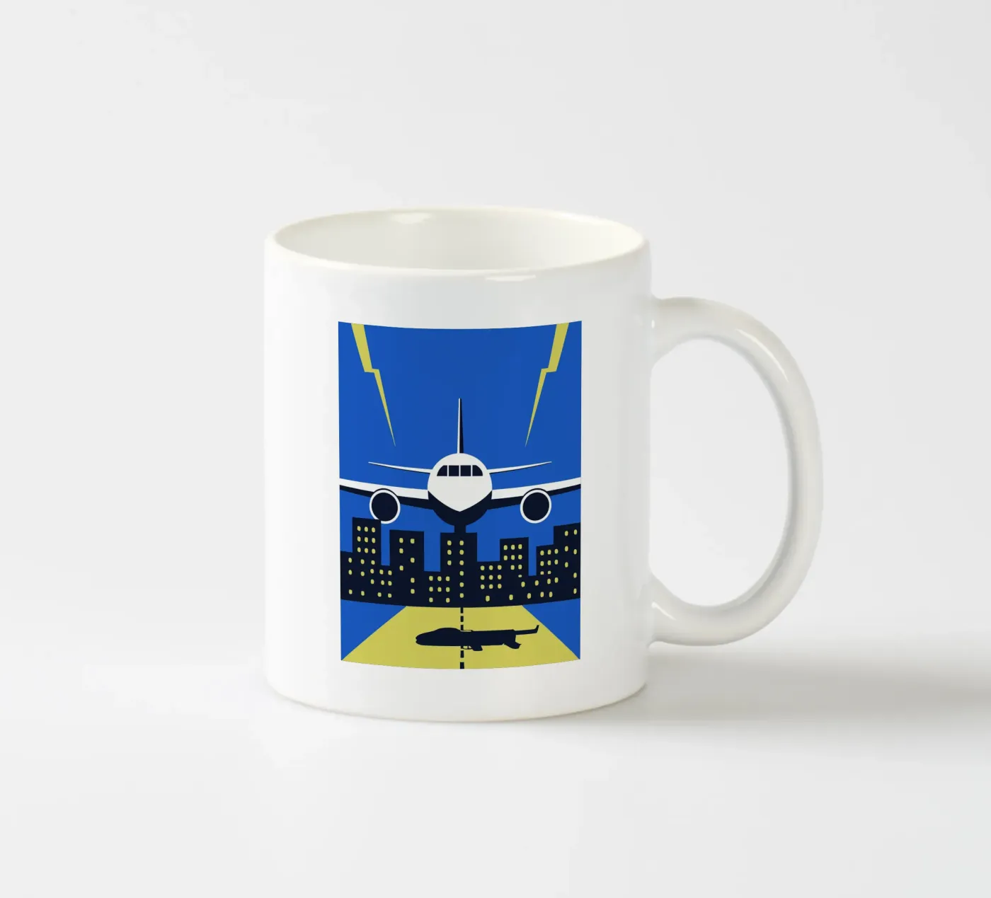 Airplane ceramic mug by TODAY'S SHOP
