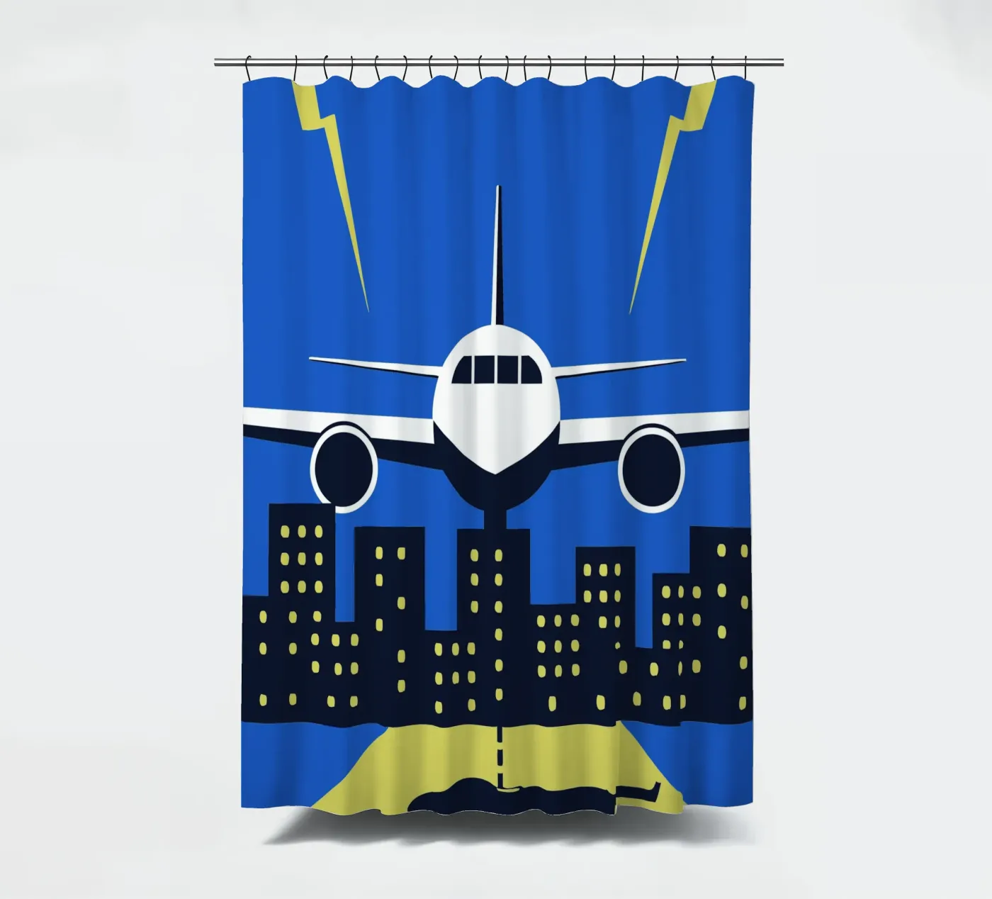 Airplane shower curtain by TODAY'S SHOP