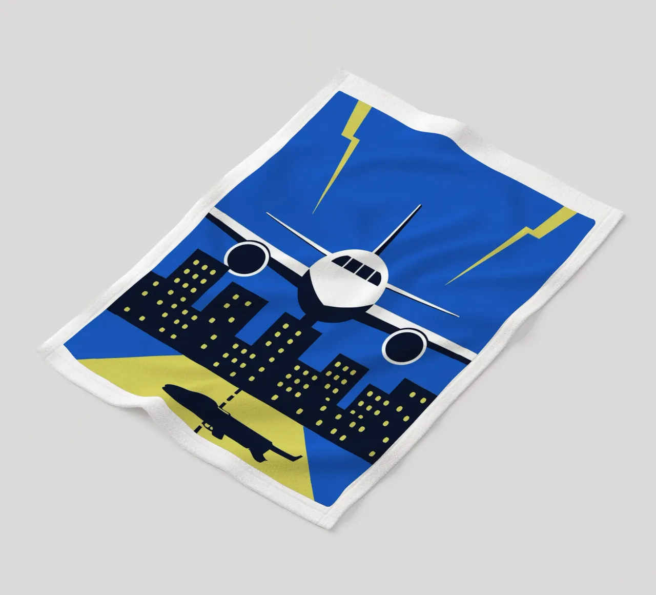 Vliegtuig fleecedeken van TODAY'S SHOP