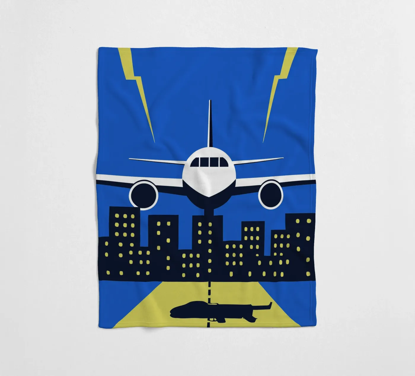 Flugzeug Fleecedecke von TODAY'S SHOP