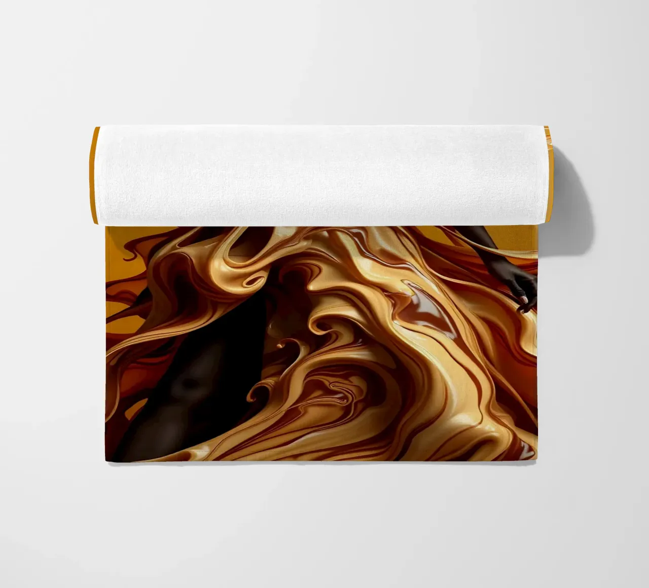 Dea della moda in abito Liquid Latte Macchiato telo mare da Anita's Dream