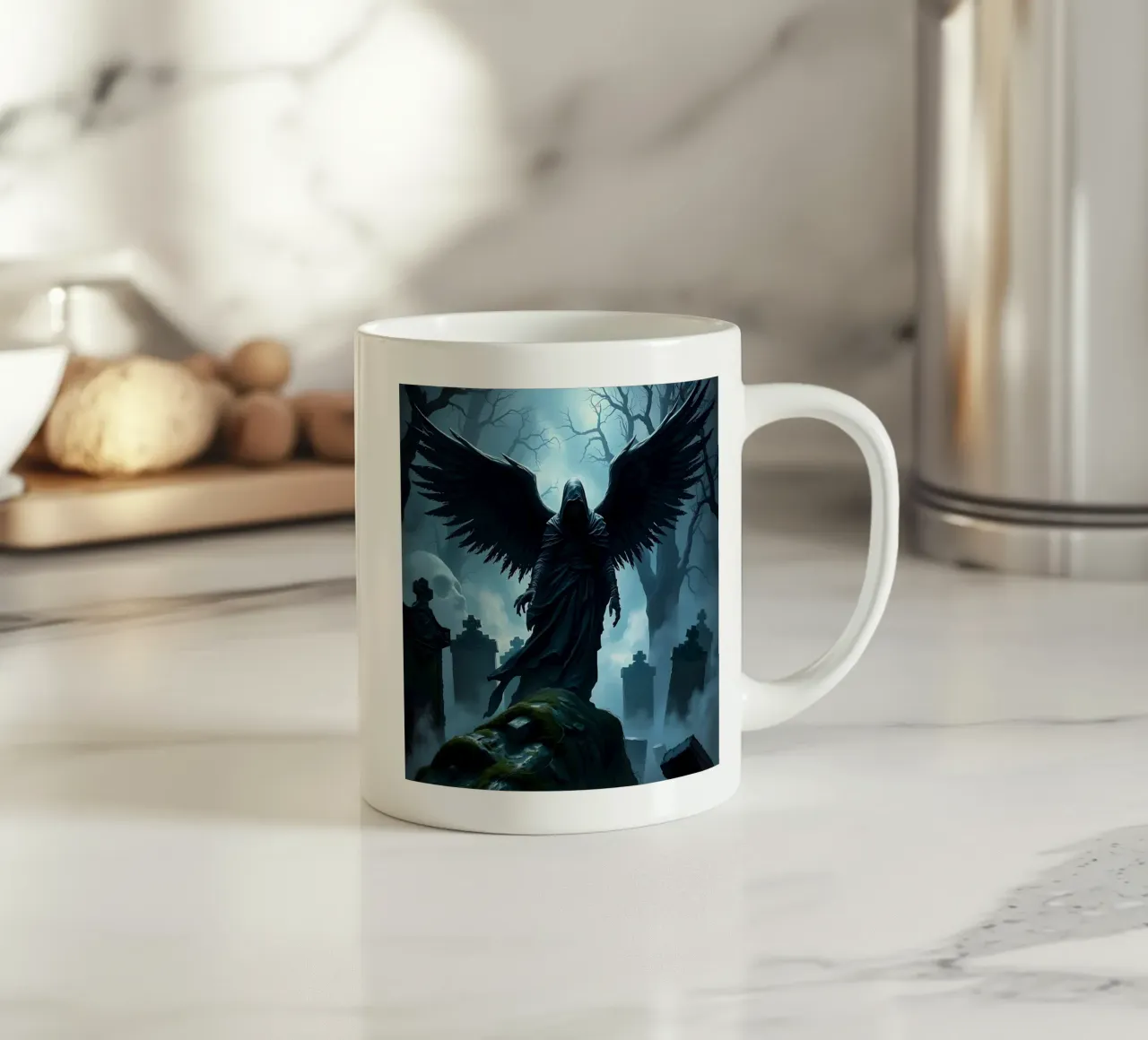 Angel of Death Keramik Tasse von Anita's Dream