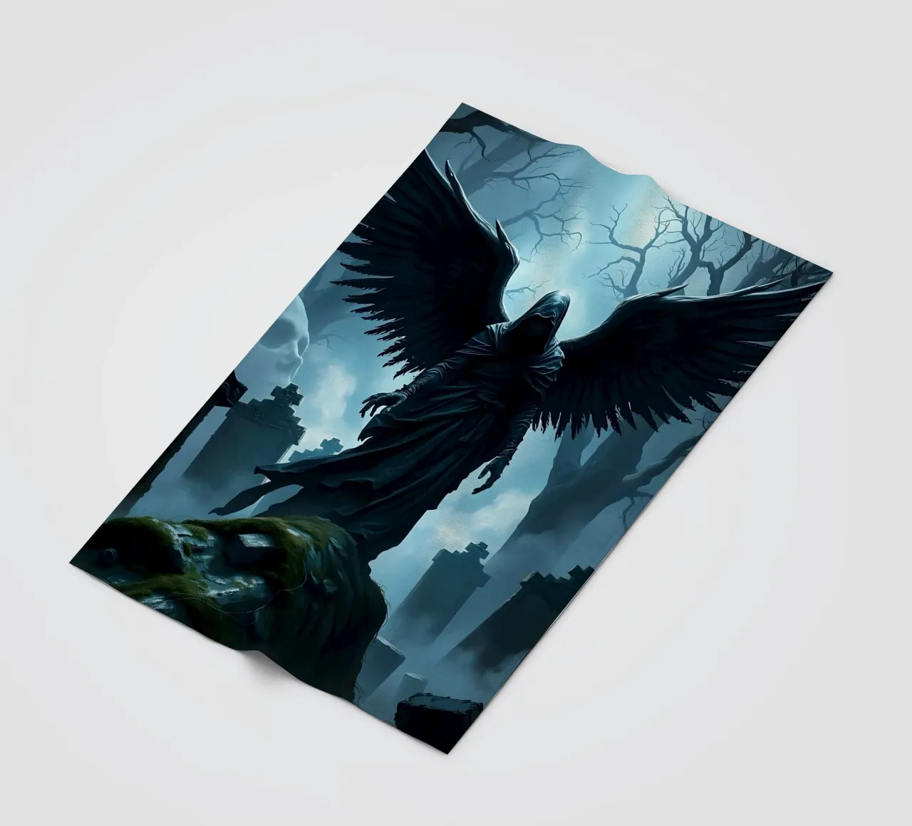 Angel of Death fleece blanket by Anita's Dream