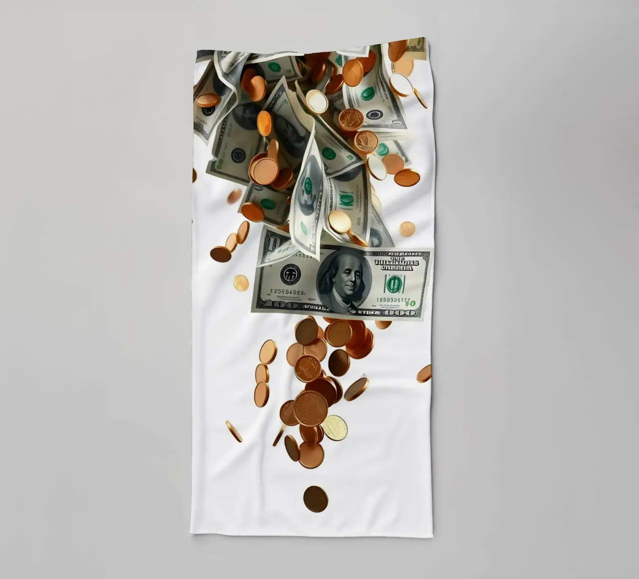 Il dollaro in caduta libera asciugamano da bagno da Anita's Dream