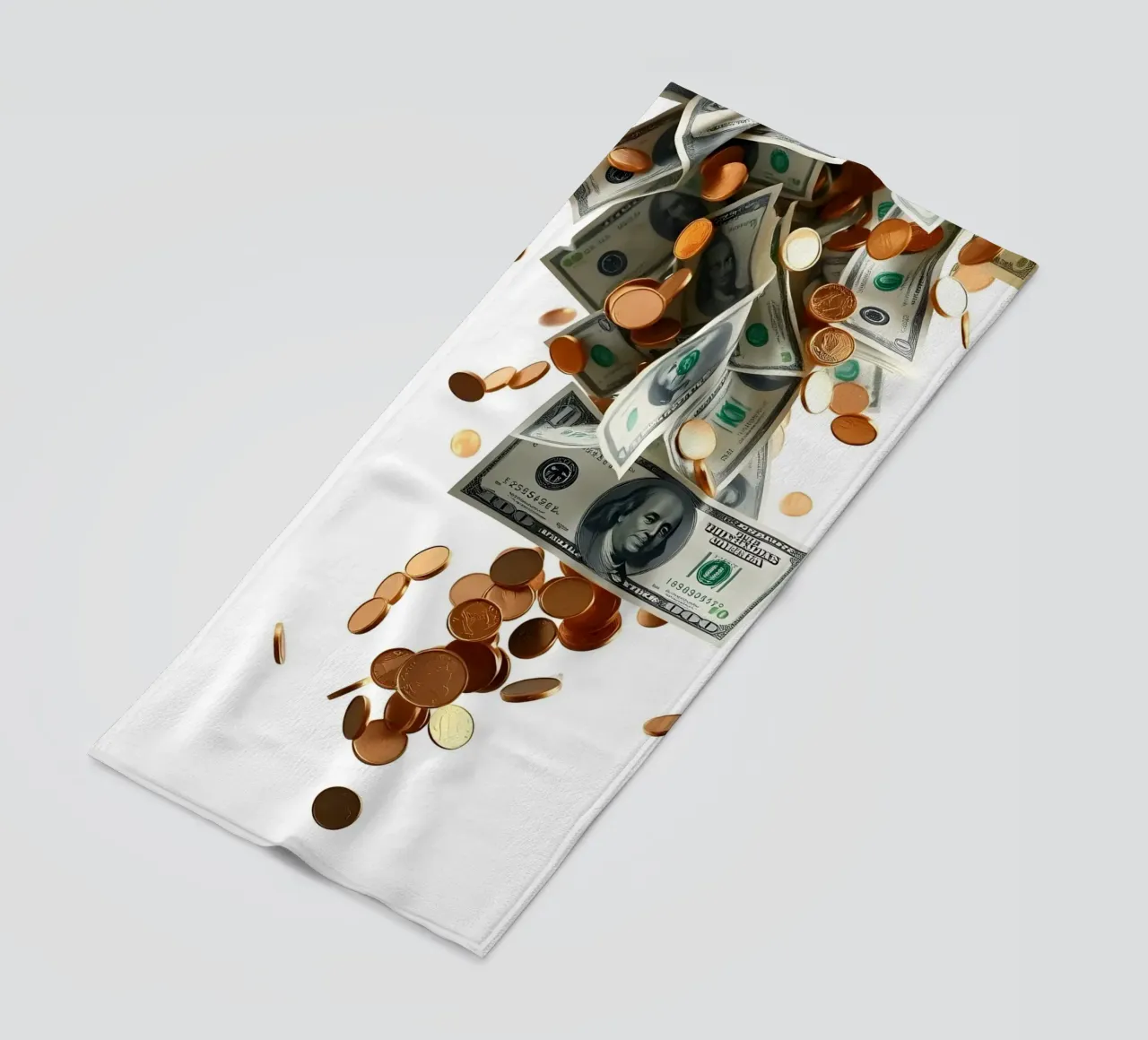 Il dollaro in caduta libera telo mare da Anita's Dream