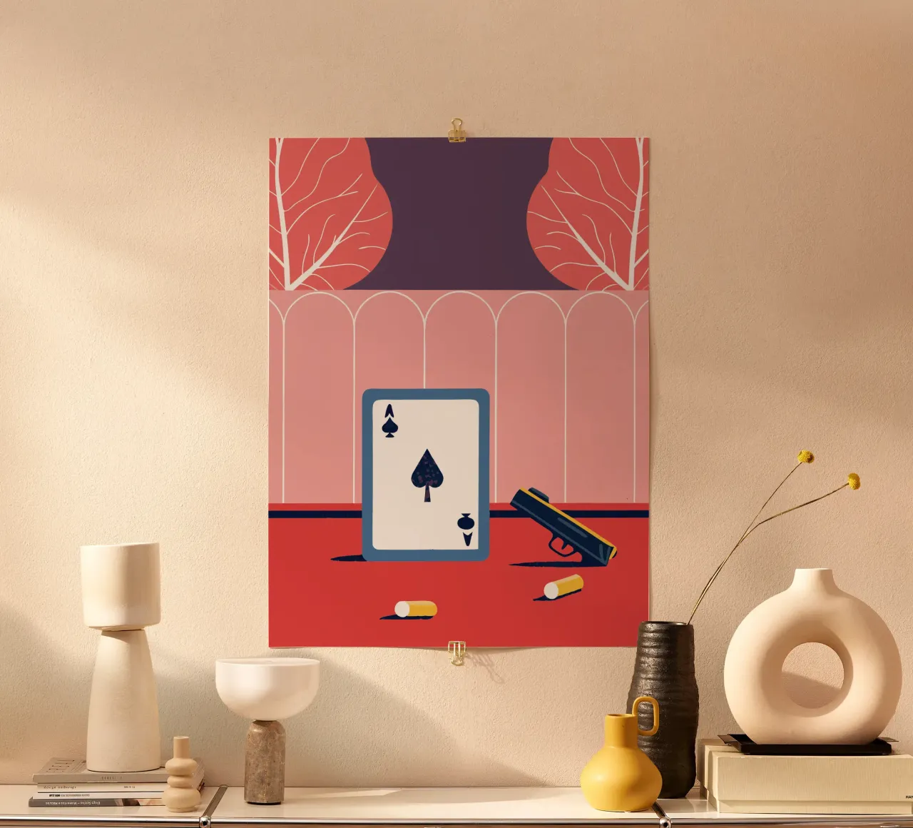 Pistole e carte poster con telaio in plastica da TODAY'S SHOP
