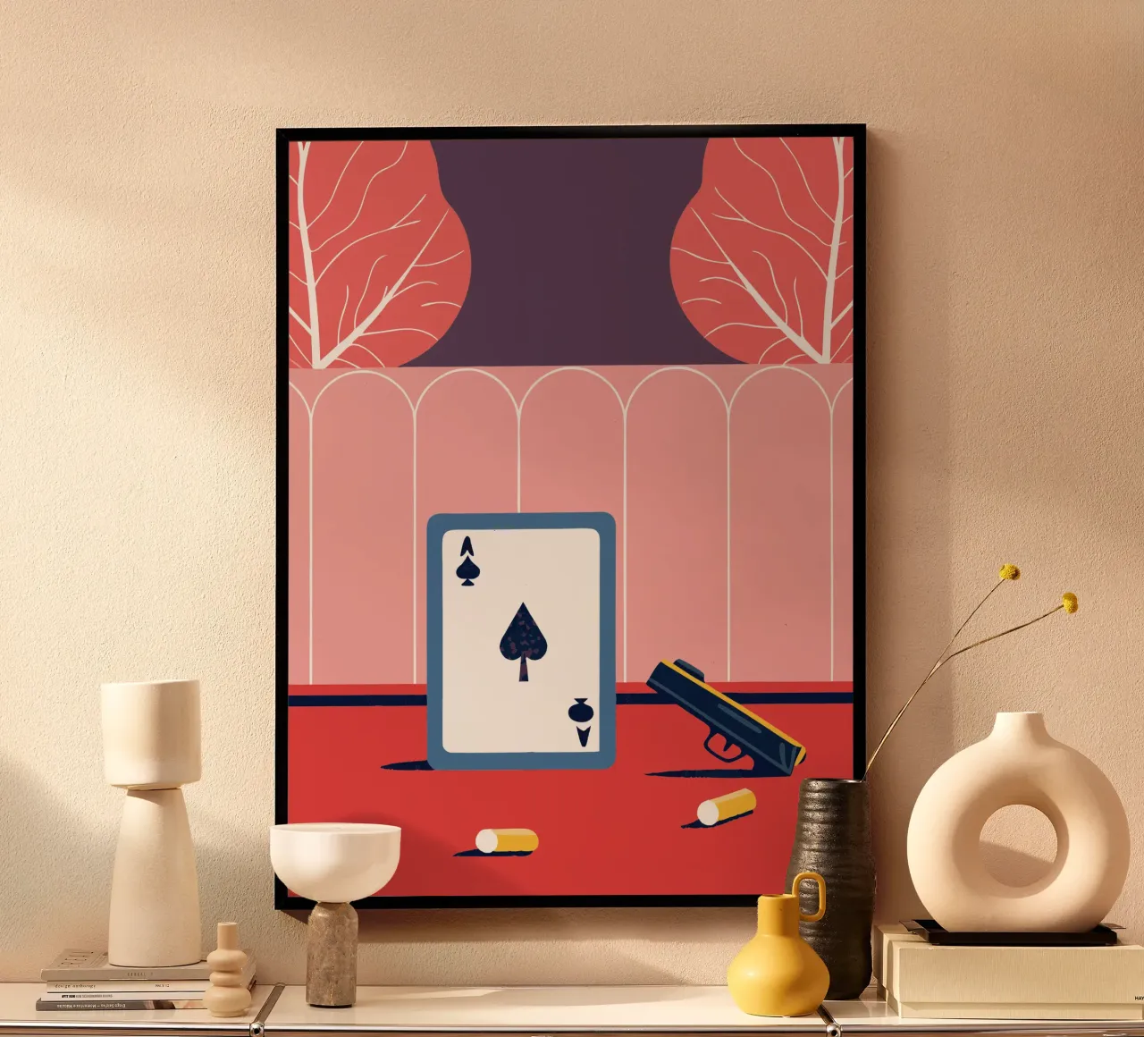 Pistole e carte poster con telaio in plastica da TODAY'S SHOP