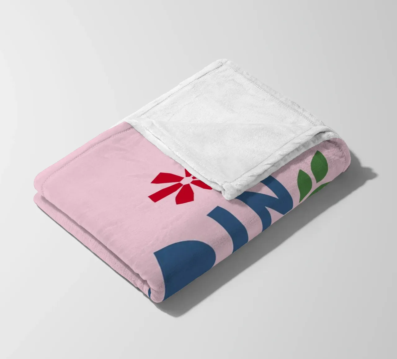 Jardin Papercut rosa coperta in pile da Iris Knabenschuh Design