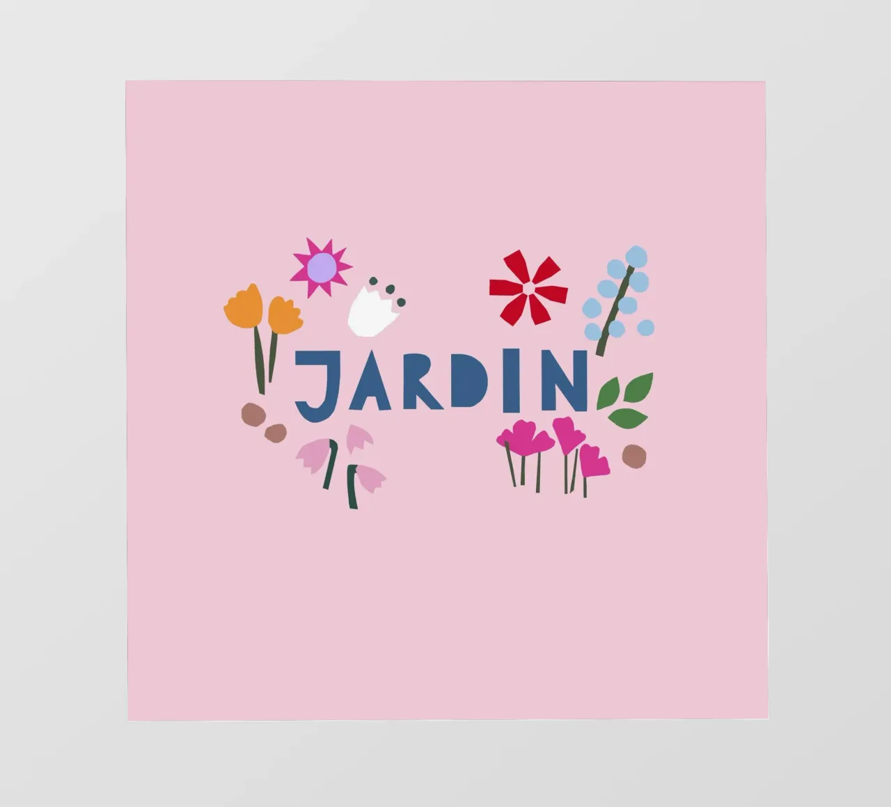 Jardin Papercut rosa pellicola backlit da Iris Knabenschuh Design