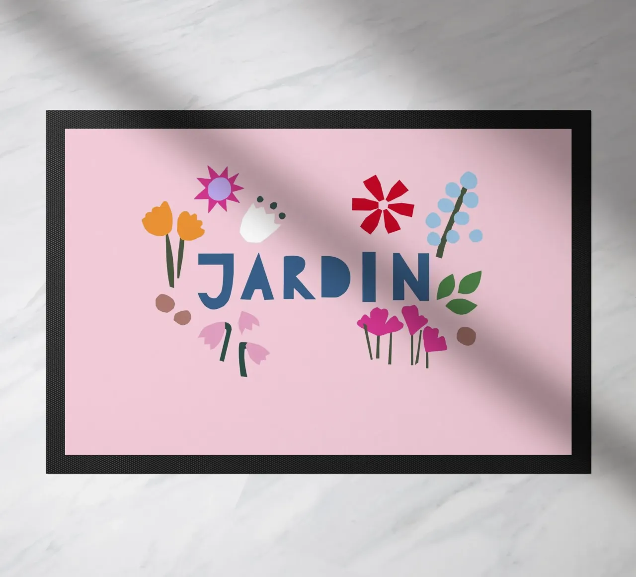 Jardin Papercut rosa zerbino da Iris Knabenschuh Design