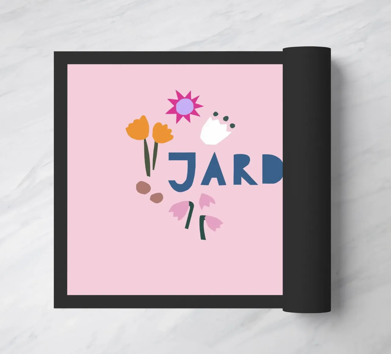 Jardin Papercut rosa zerbino da Iris Knabenschuh Design