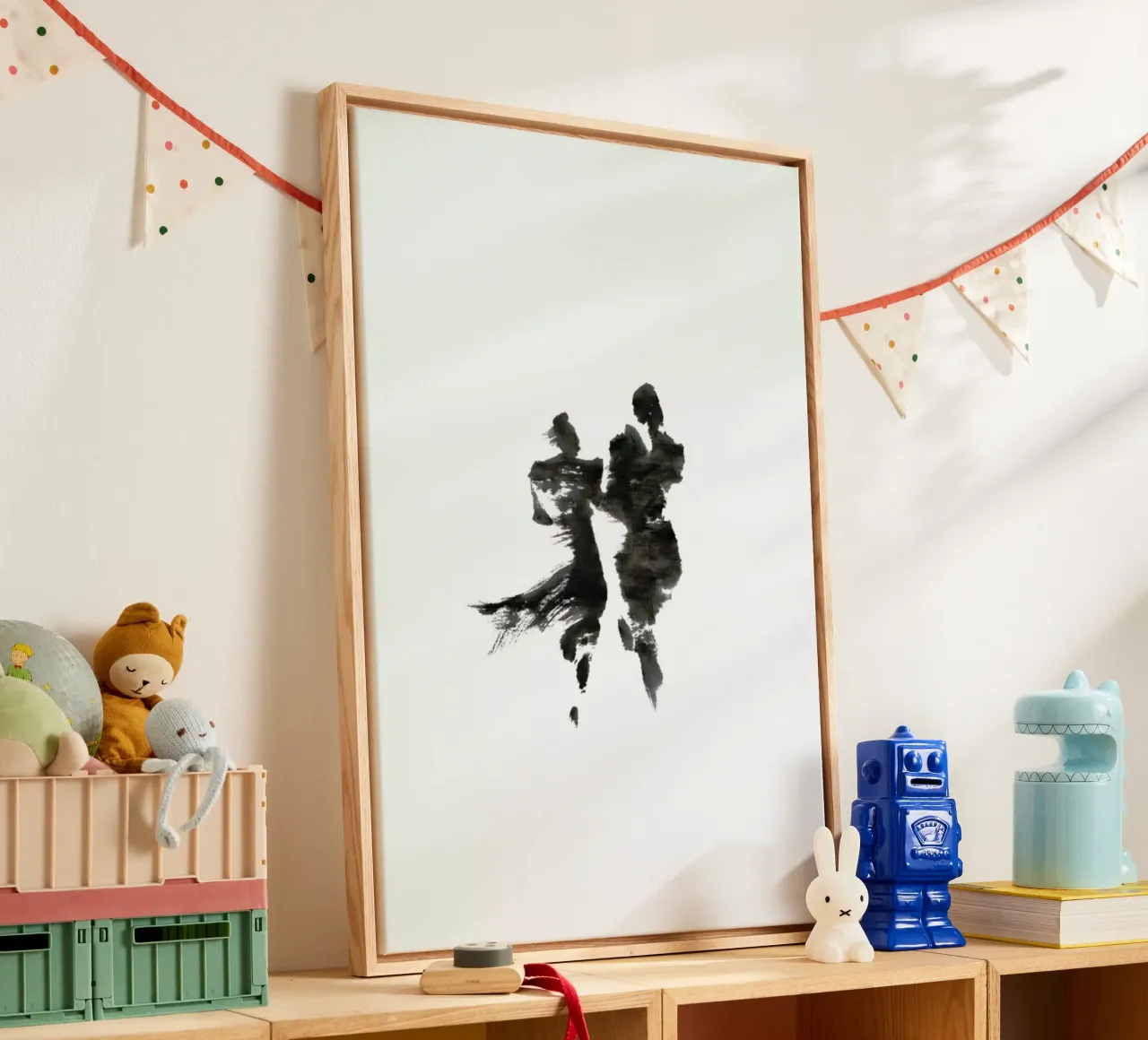 Together II canvas met Baklijst van Flora & Fauna