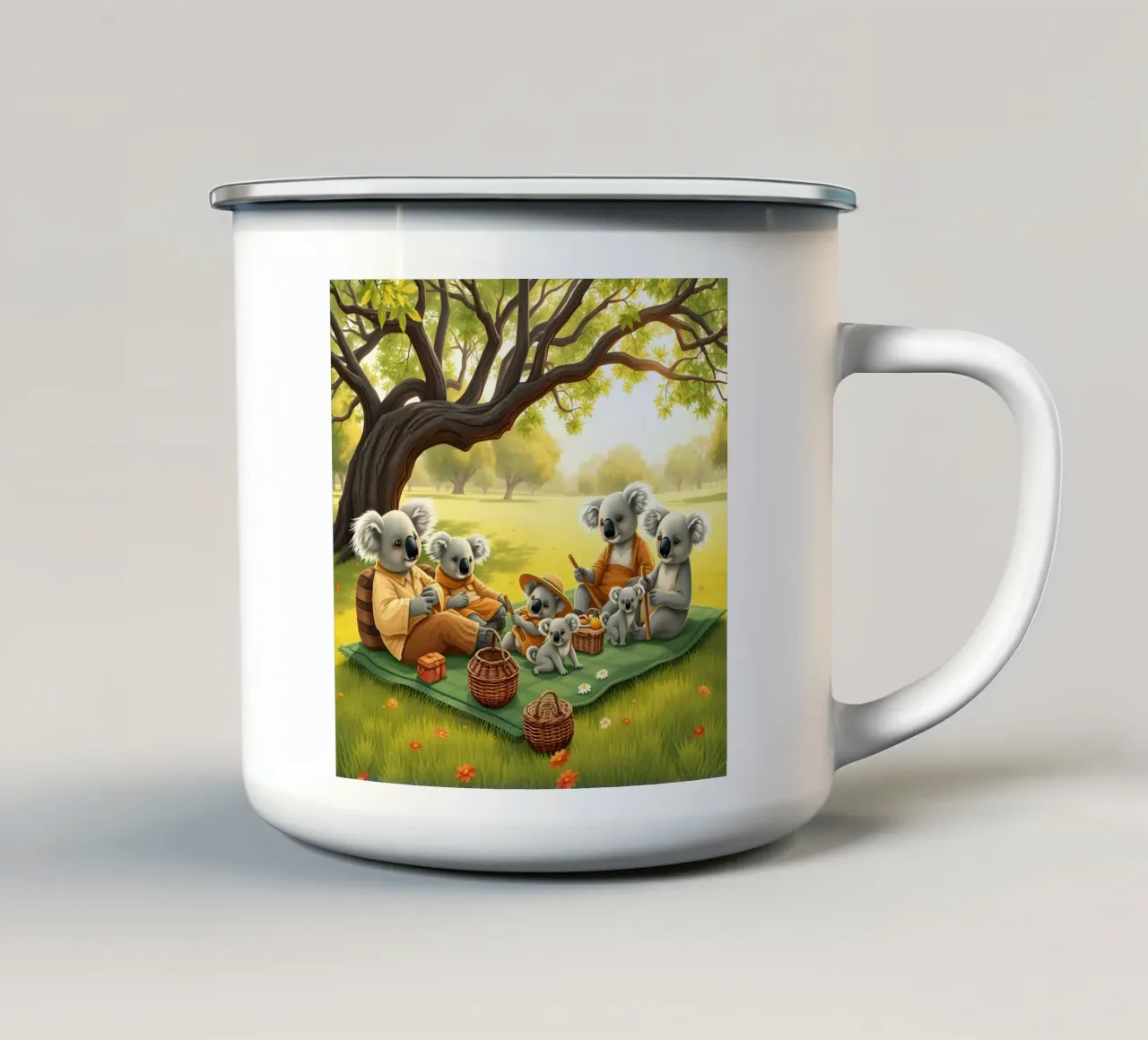 C'est une bonne journée pour un pique-nique mug en émail de Anita's Dream
