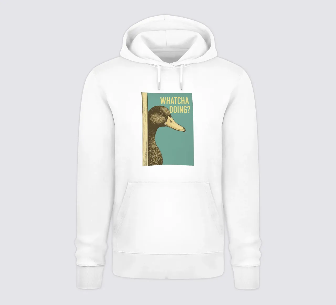 Funny Duck Whatcha Doing Funny Bathroom (en anglais) sweat à capuche de the gindils