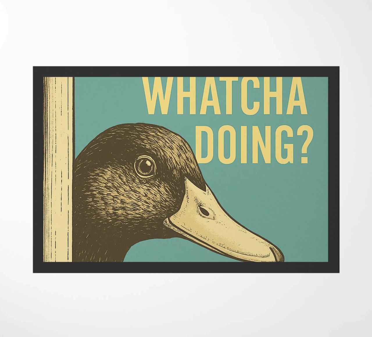 Funny Duck Whatcha Doing Funny Baño felpudo de the gindils