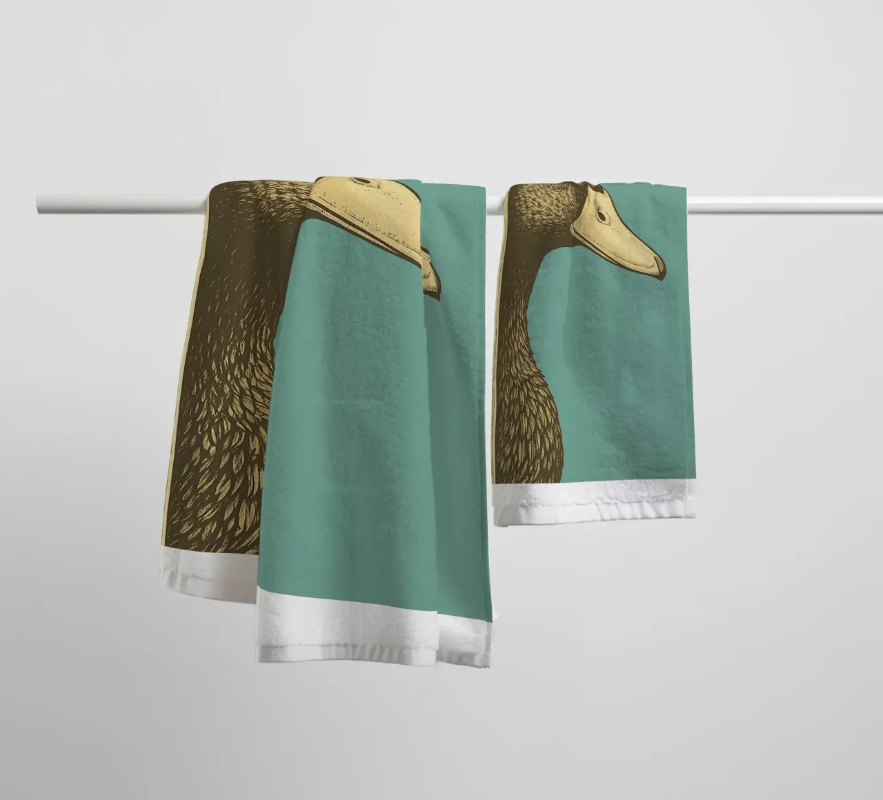 Funny Duck Whatcha Doing Funny Badezimmer Handtuch von the gindils