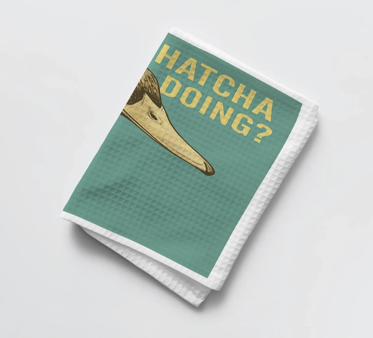 Funny Duck Whatcha Doing Funny Badezimmer Geschirrtuch von the gindils