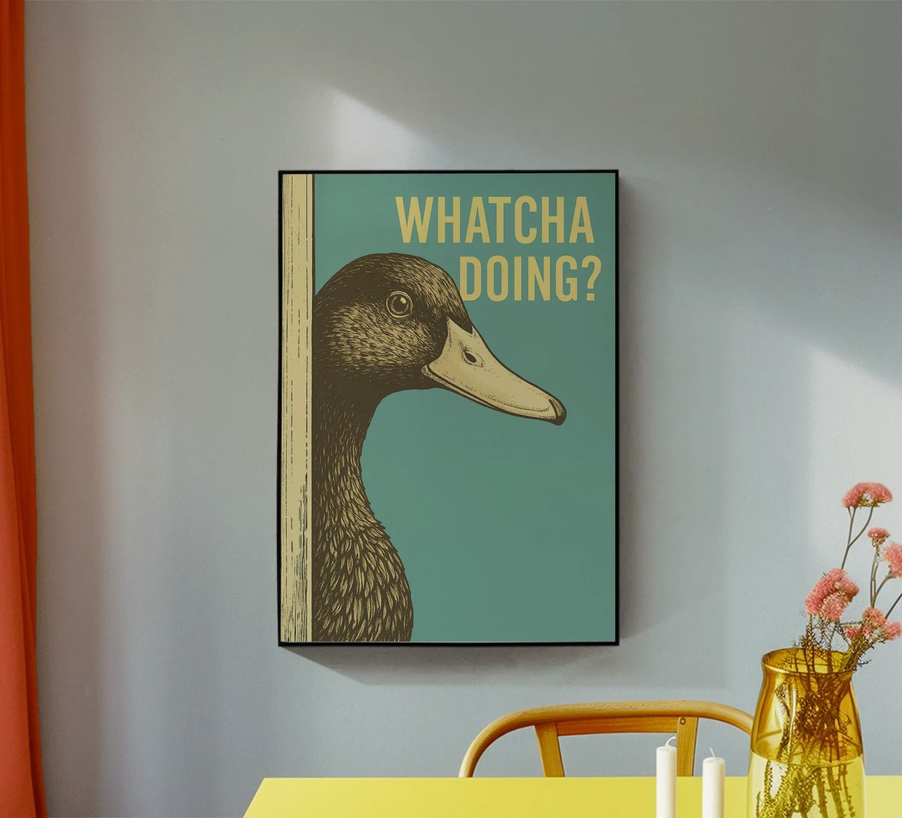 Funny Duck Whatcha Doing Funny Baño metacrilato de the gindils