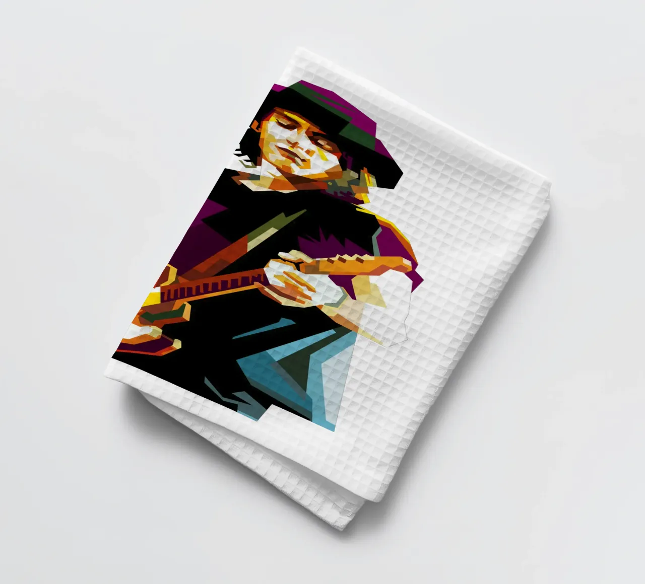 Izzy Stradlin Guitarist Musician Trending Now tea towel by Artkreator