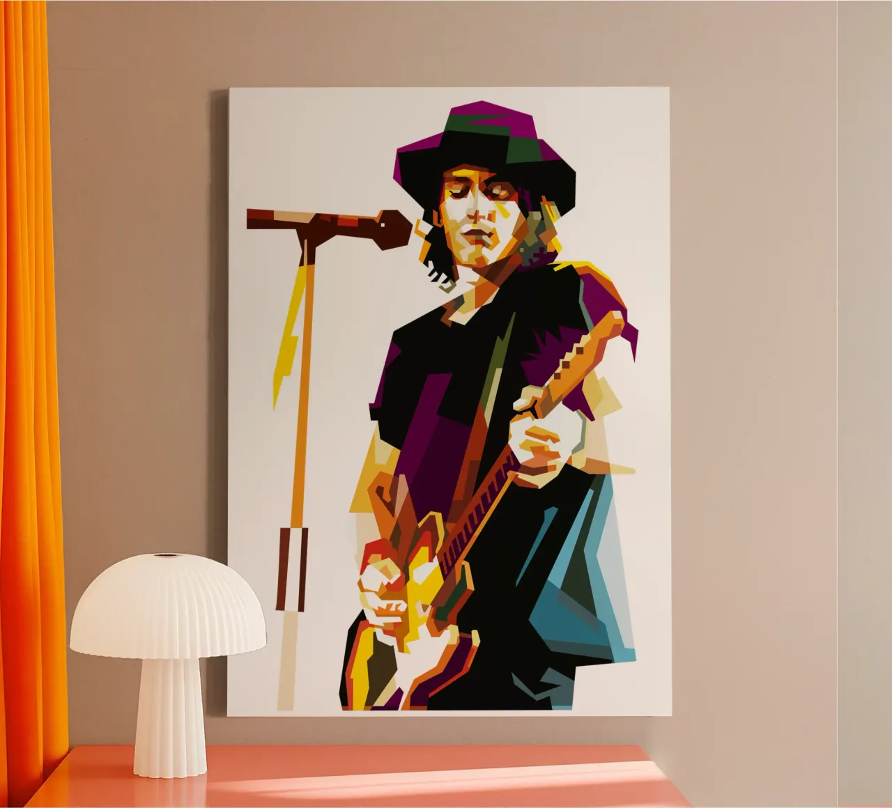 Izzy Stradlin Gitarist Muzikant Trending Now canvas met Baklijst van Artkreator