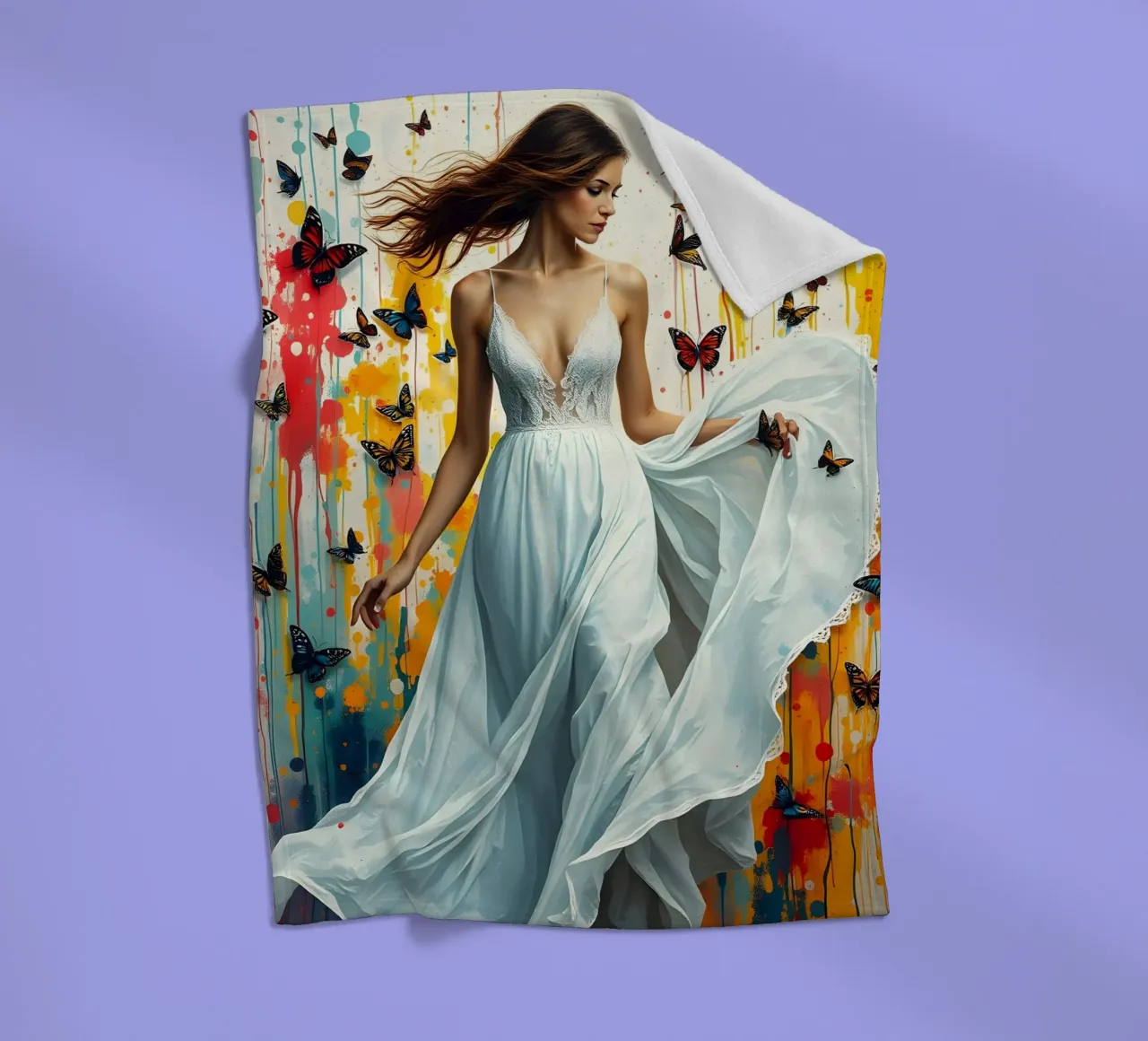 Farfalla Gal coperta in pile da Anita's Dream