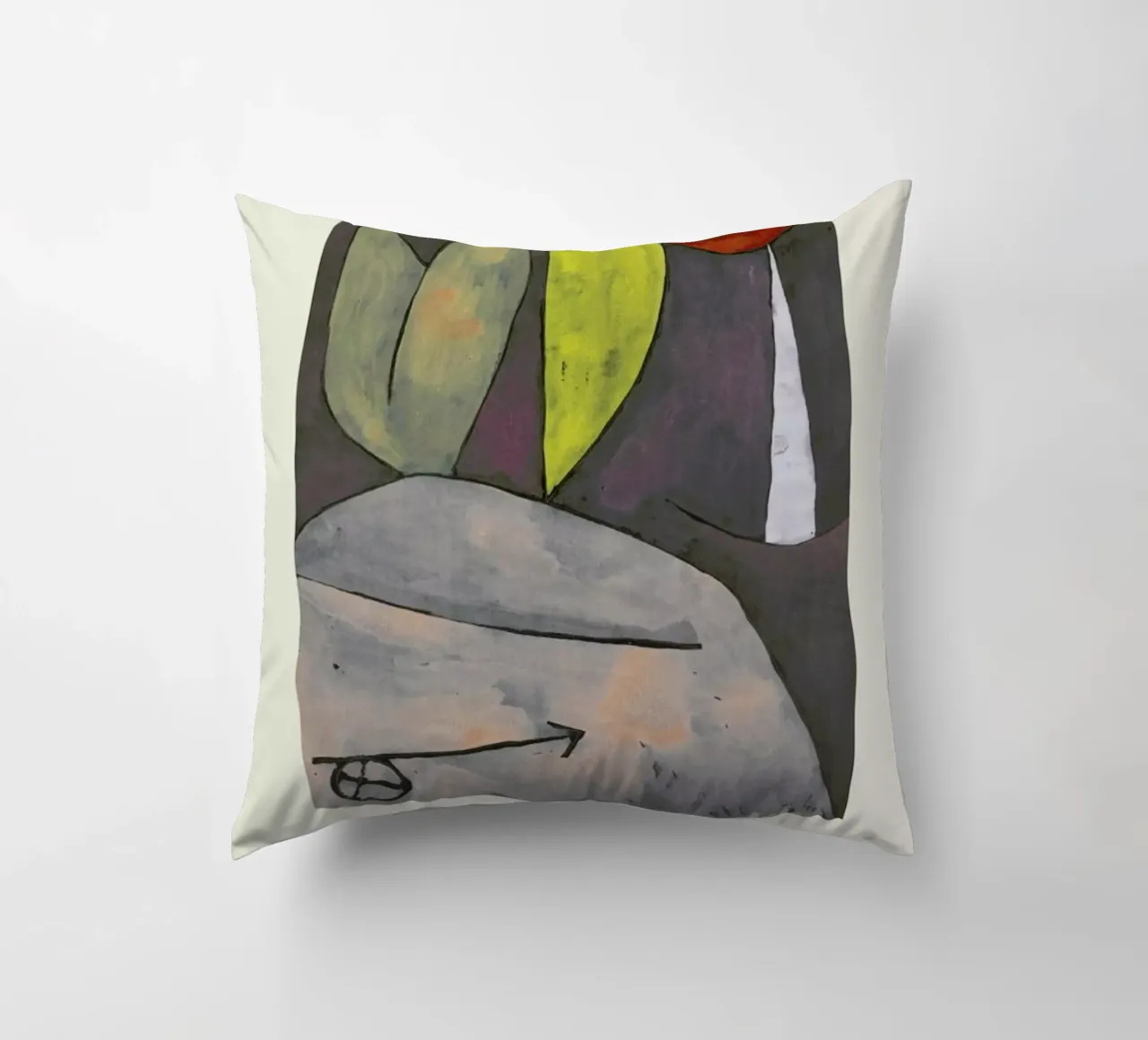 Klee - In Position cuscino da Vintage by JUNIQE