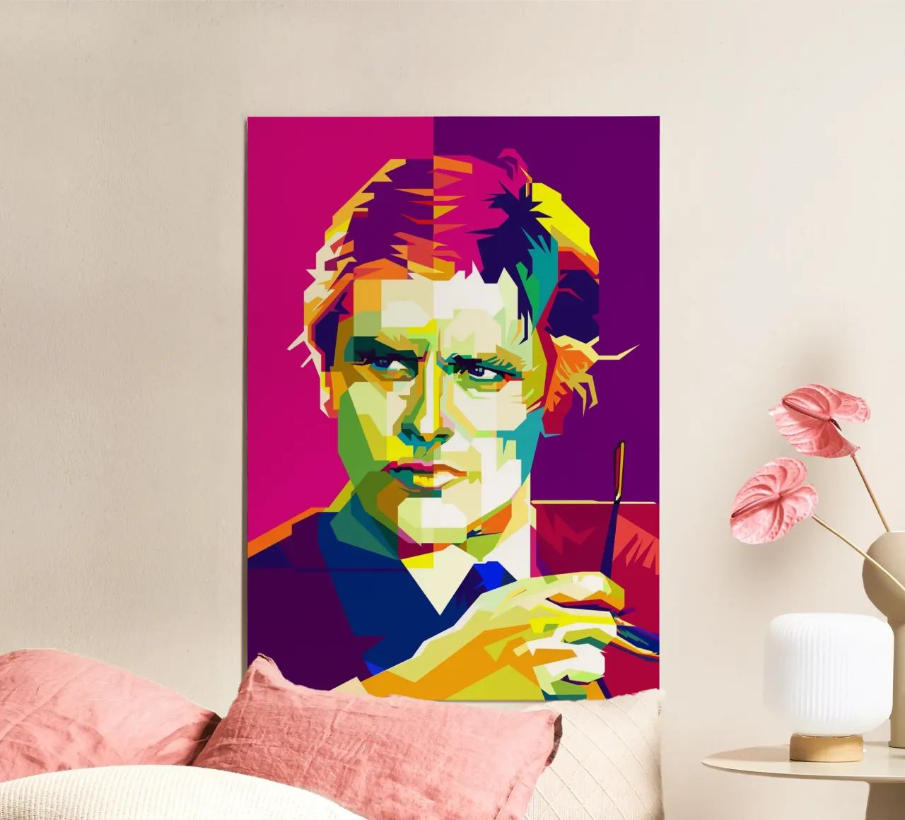 Alain Delon Attore cinematografico Arte di tendenza ora poster da Artkreator