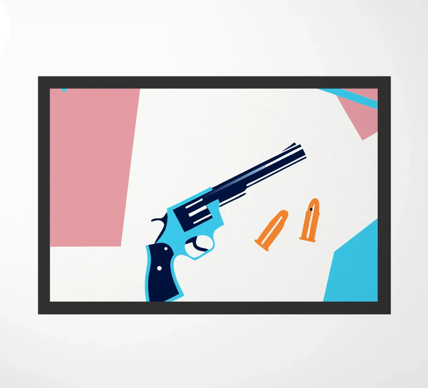Pistol Weapon doormat by TODAY'S SHOP