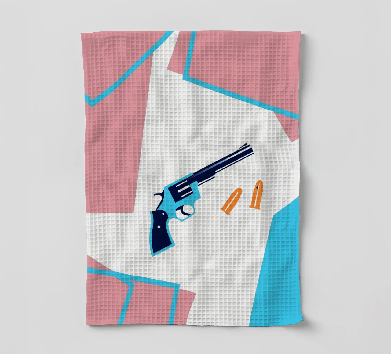 Pistol Weapon tea towel by TODAY'S SHOP