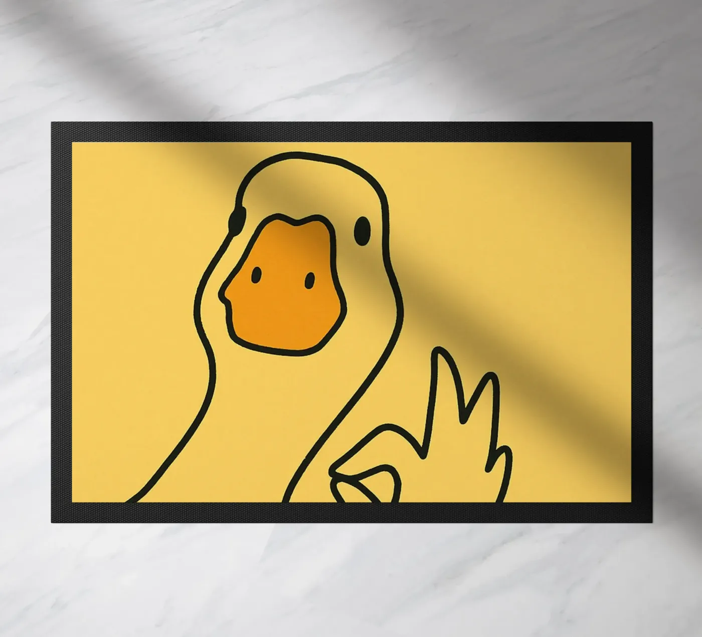 Beau cul drôle de canard paillasson de the gindils