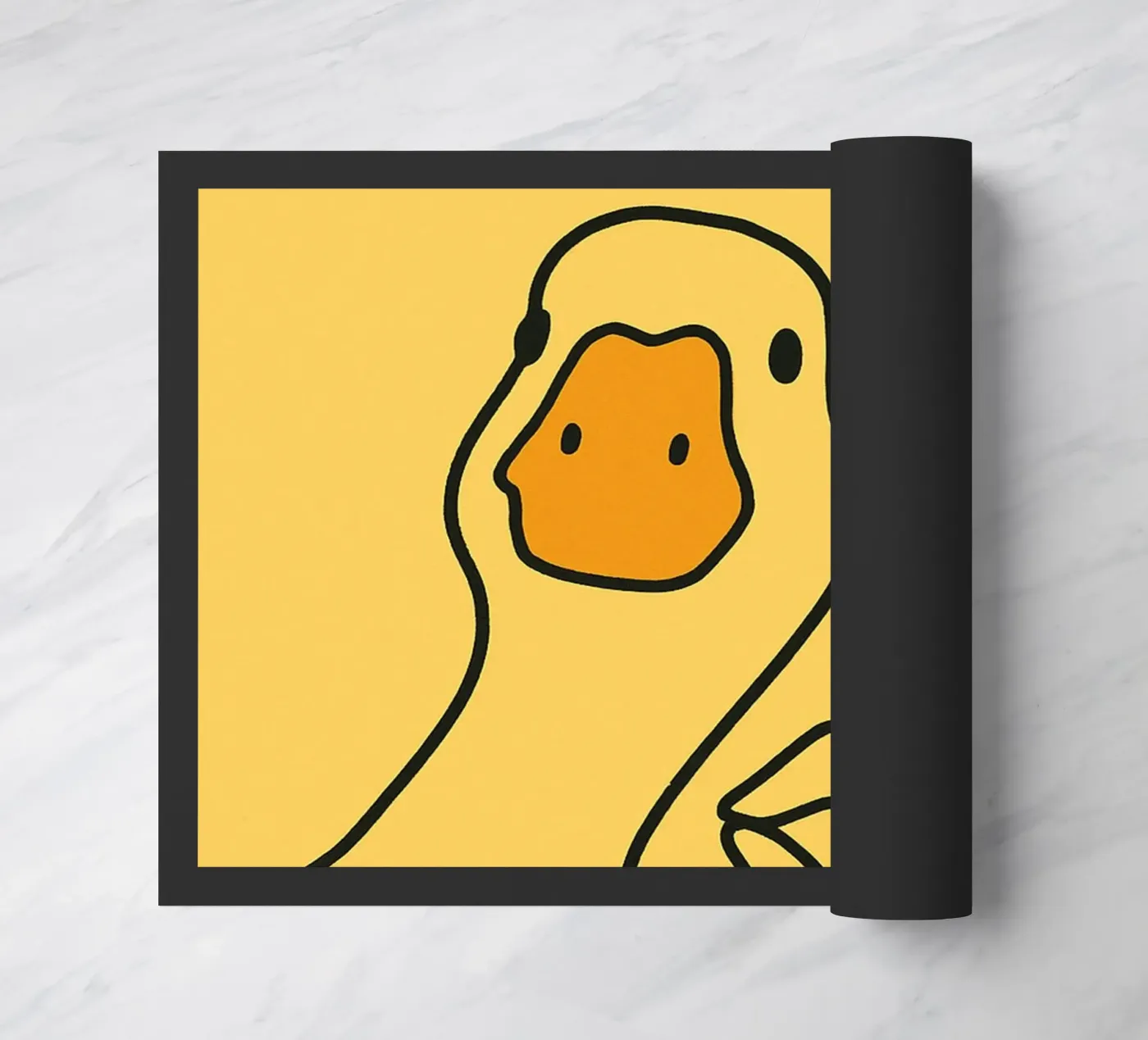 Beau cul drôle de canard paillasson de the gindils