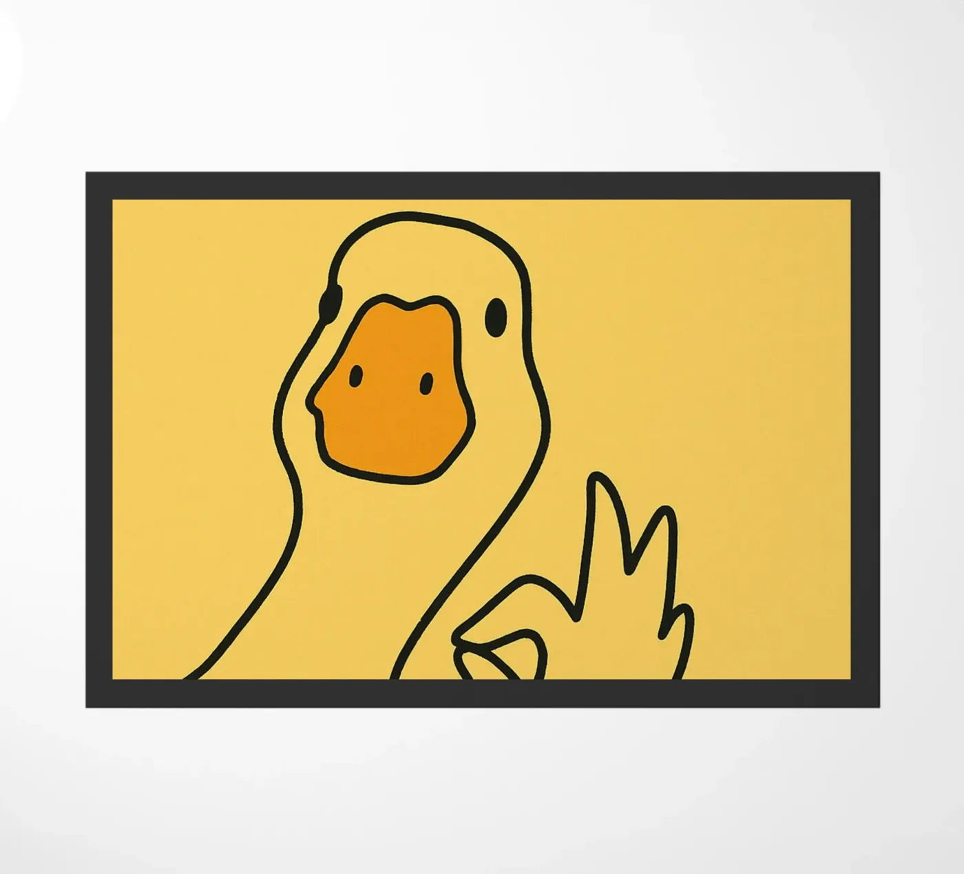 Beau cul drôle de canard paillasson de the gindils