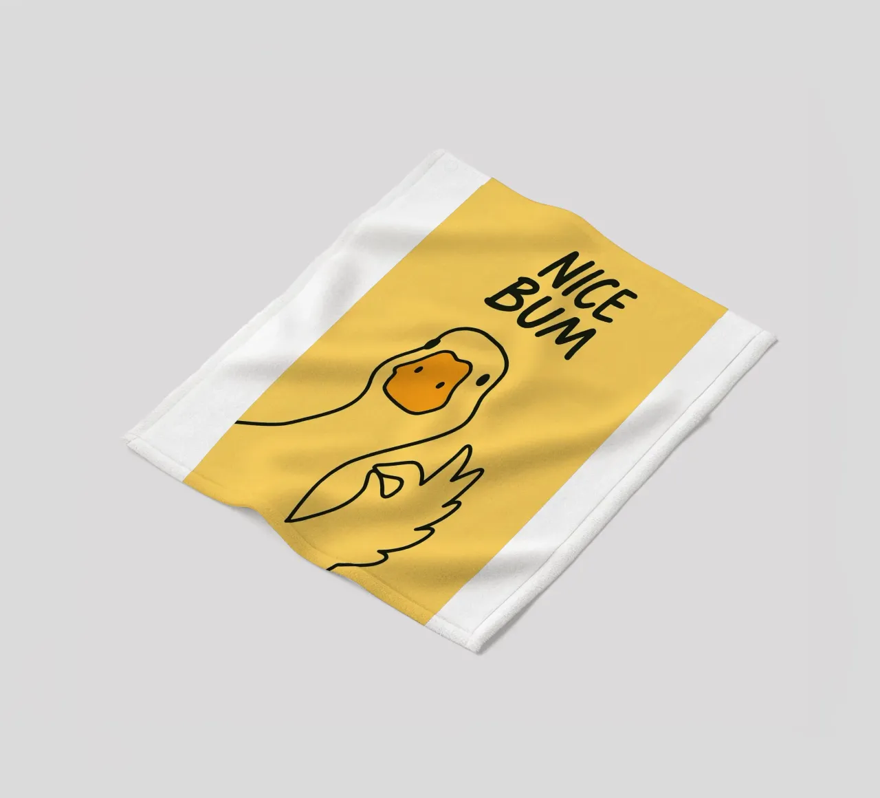 Leuke bips Grappige Eend fleecedeken van the gindils