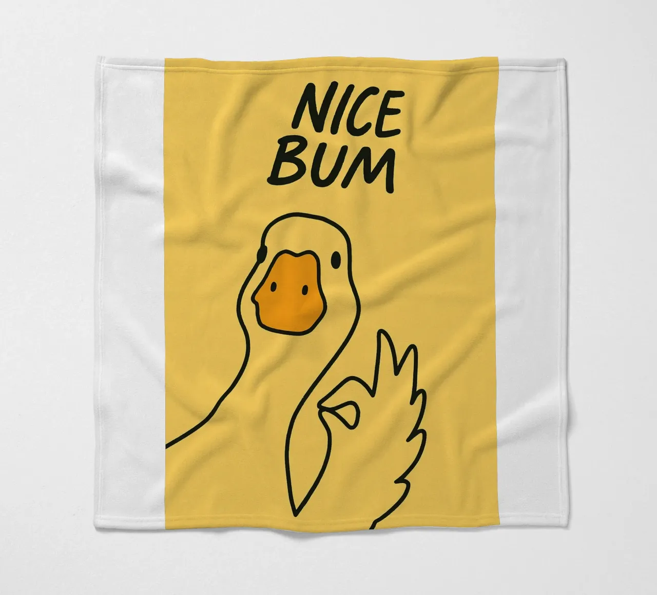 Leuke bips Grappige Eend fleecedeken van the gindils