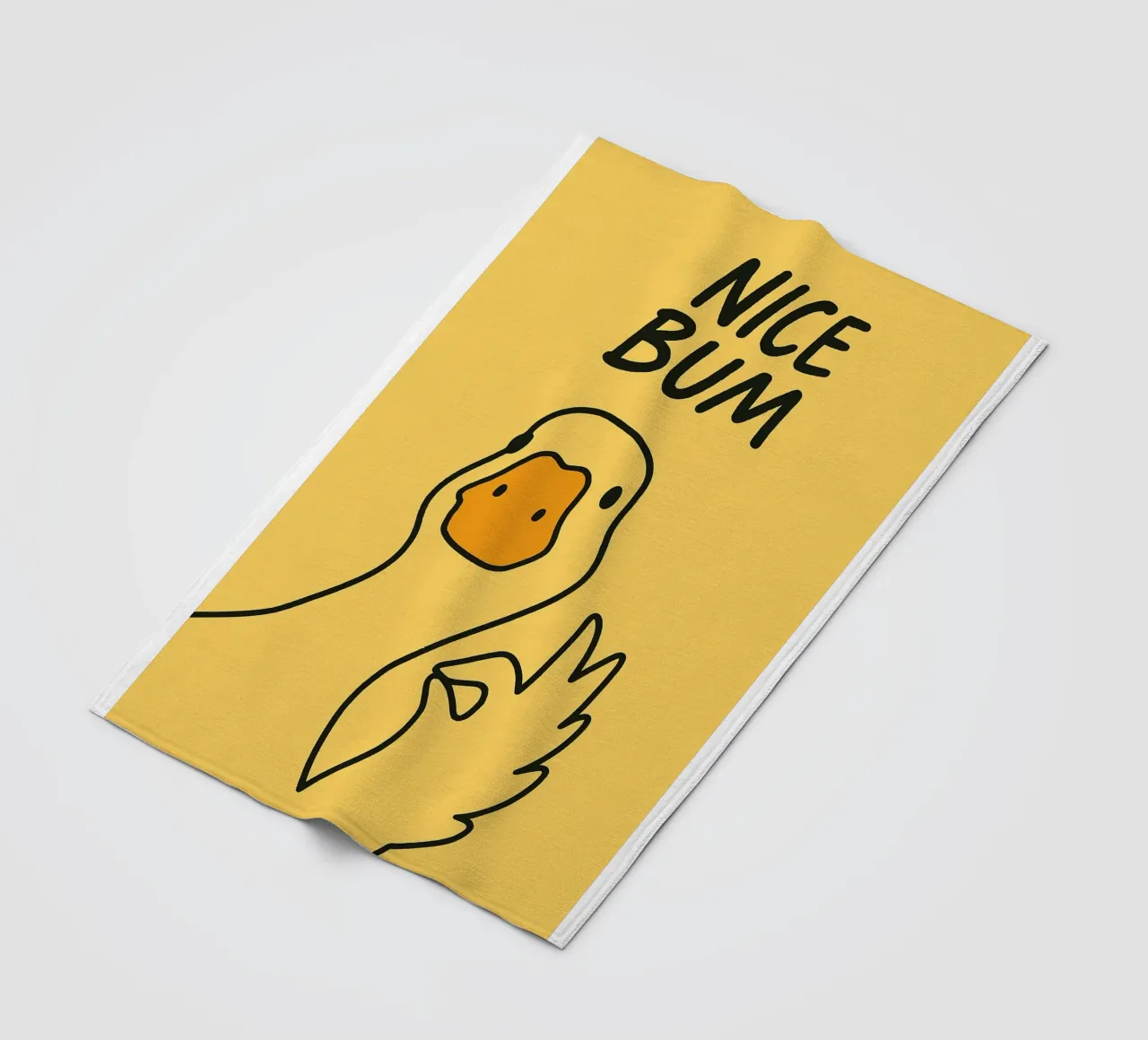 Leuke bips Grappige Eend fleecedeken van the gindils