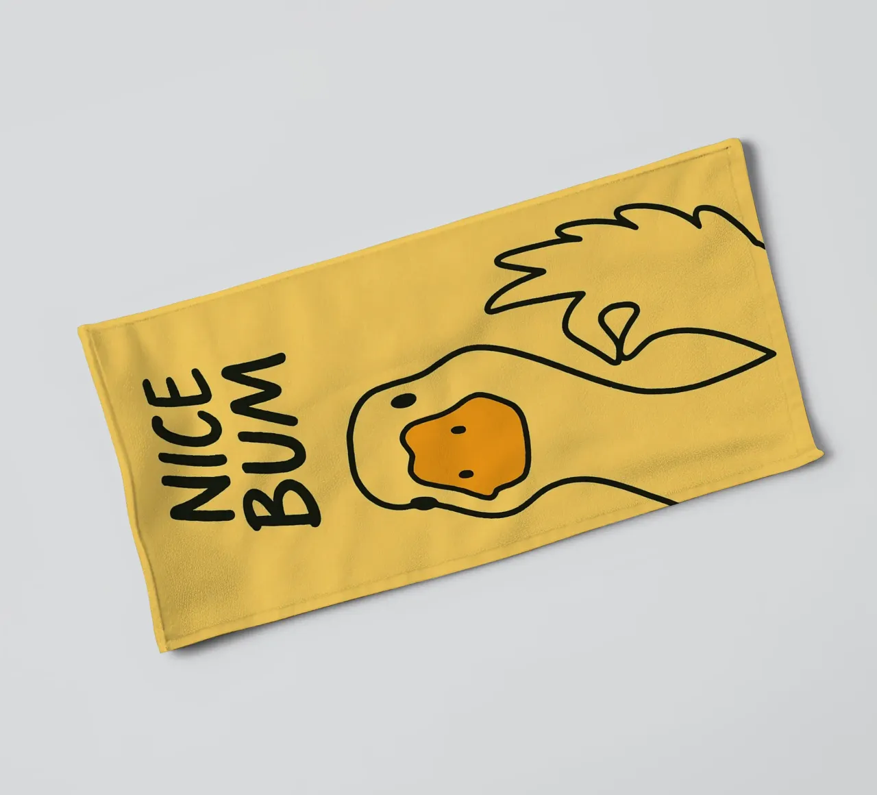 Leuke bips Grappige Eend badhanddoek van the gindils