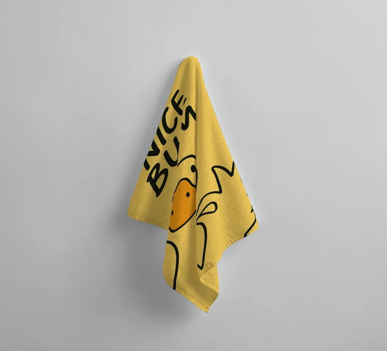 Leuke bips Grappige Eend badhanddoek van the gindils