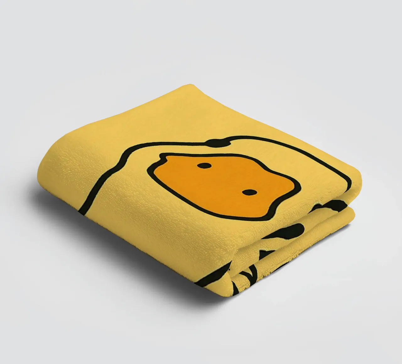 Leuke bips Grappige Eend badhanddoek van the gindils