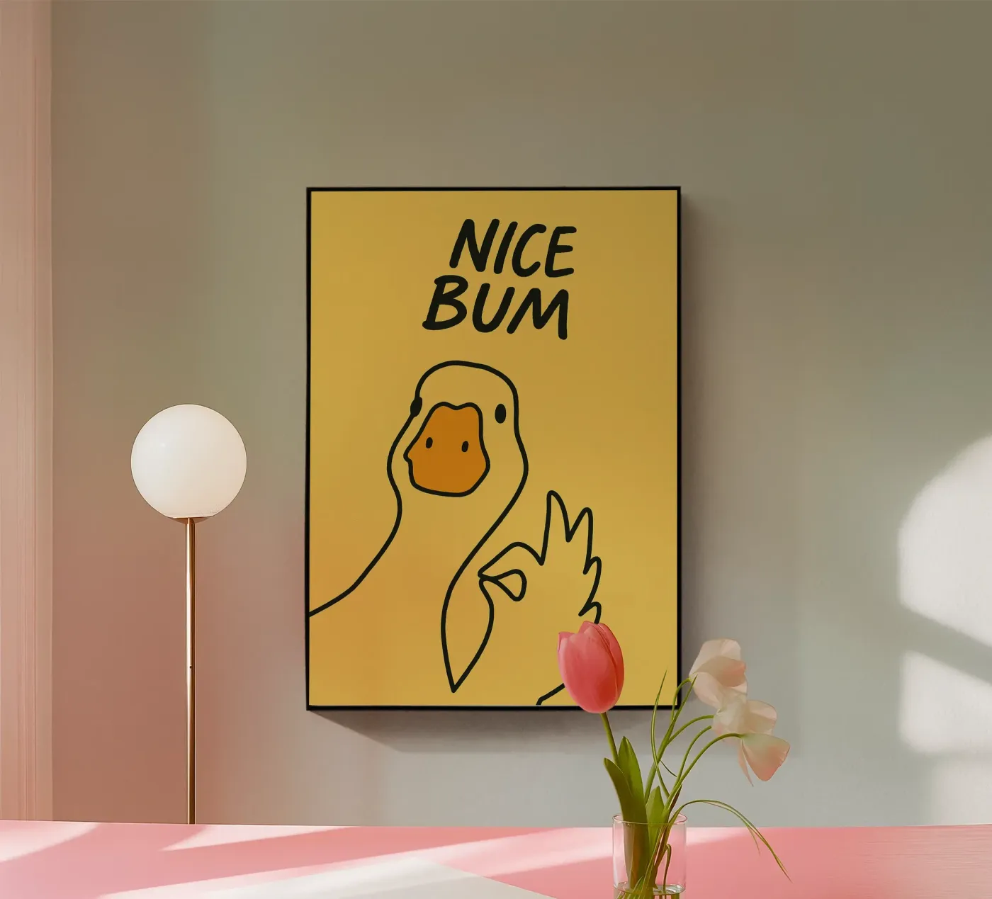 Simpatica anatra divertente plexiglass da the gindils