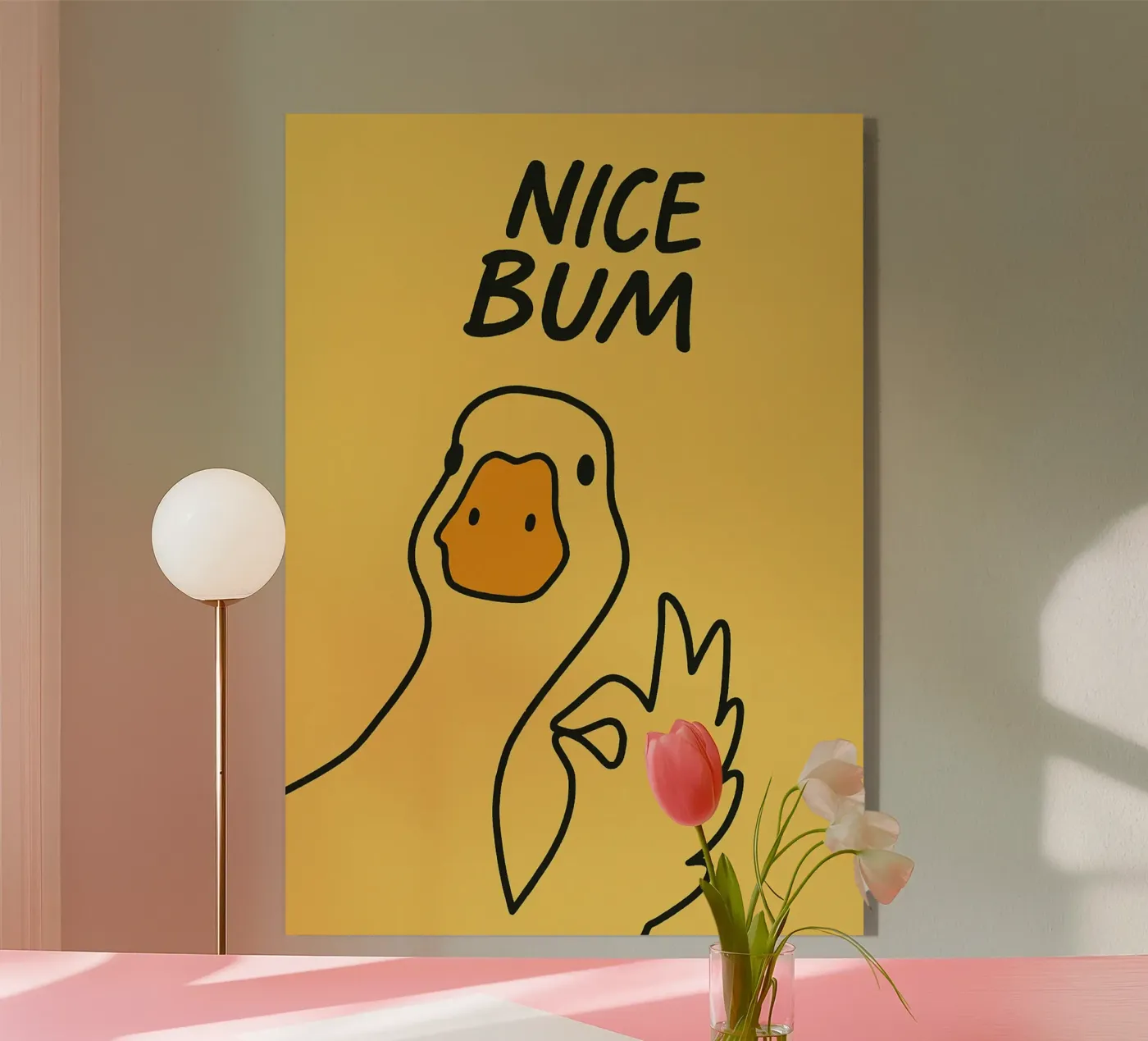 Simpatica anatra divertente plexiglass da the gindils