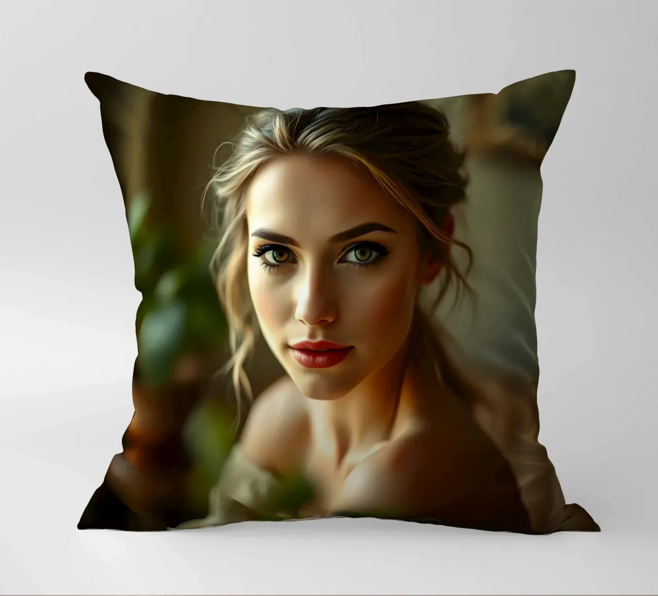 Portrait of a Lady decorative cushion by Anita's Dream