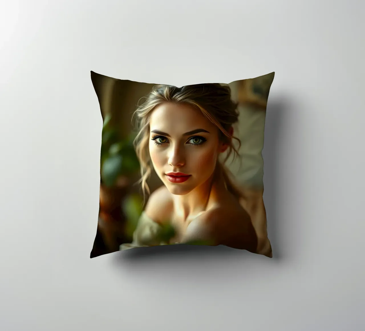 Portrait of a Lady decorative cushion by Anita's Dream