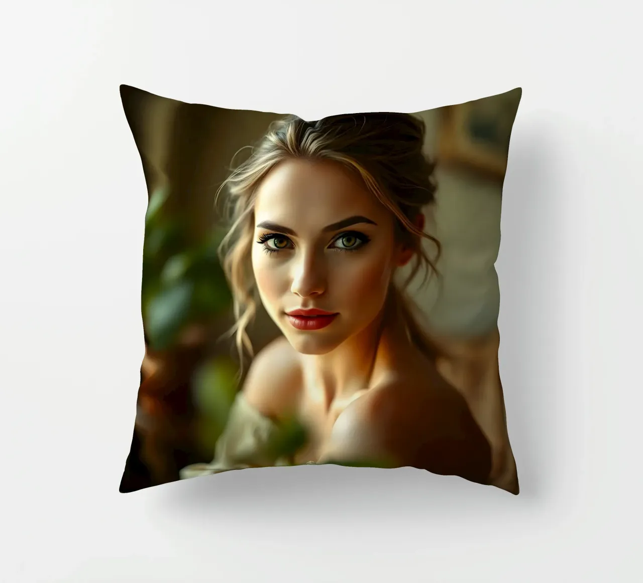 Portrait of a Lady decorative cushion by Anita's Dream