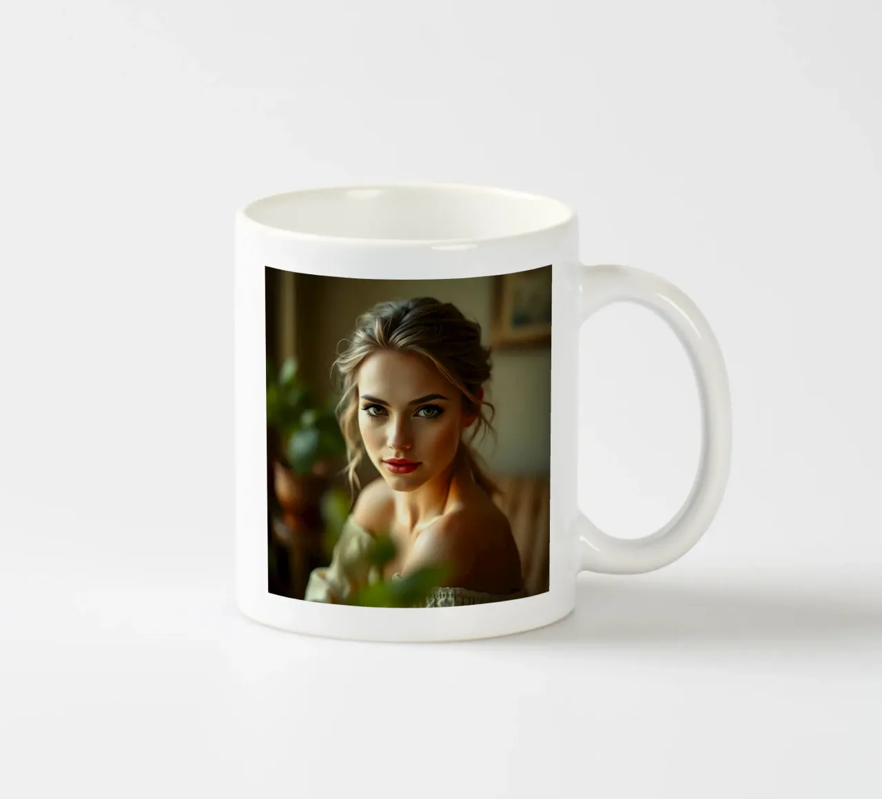 Porträt einer Dame Keramik Tasse von Anita's Dream