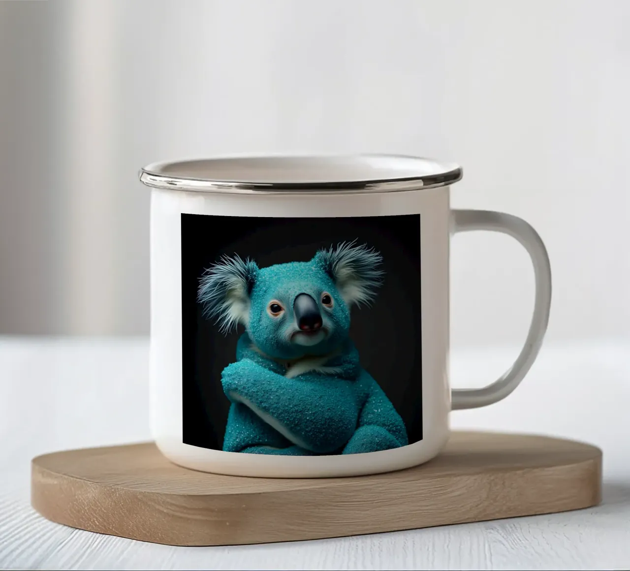 Koala blu tazza in smalto da Anita's Dream