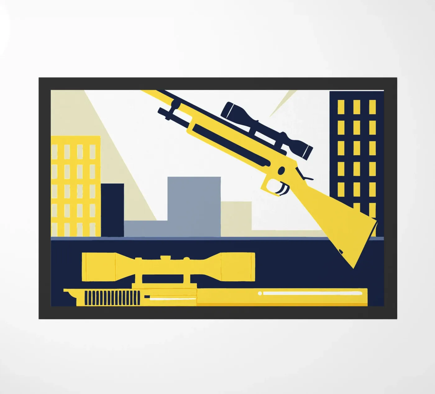 Pistool en sluipschutter deurmat van TODAY'S SHOP