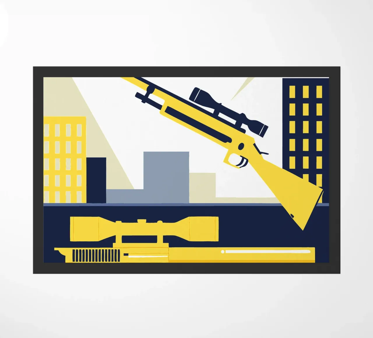 Pistool en sluipschutter deurmat van TODAY'S SHOP