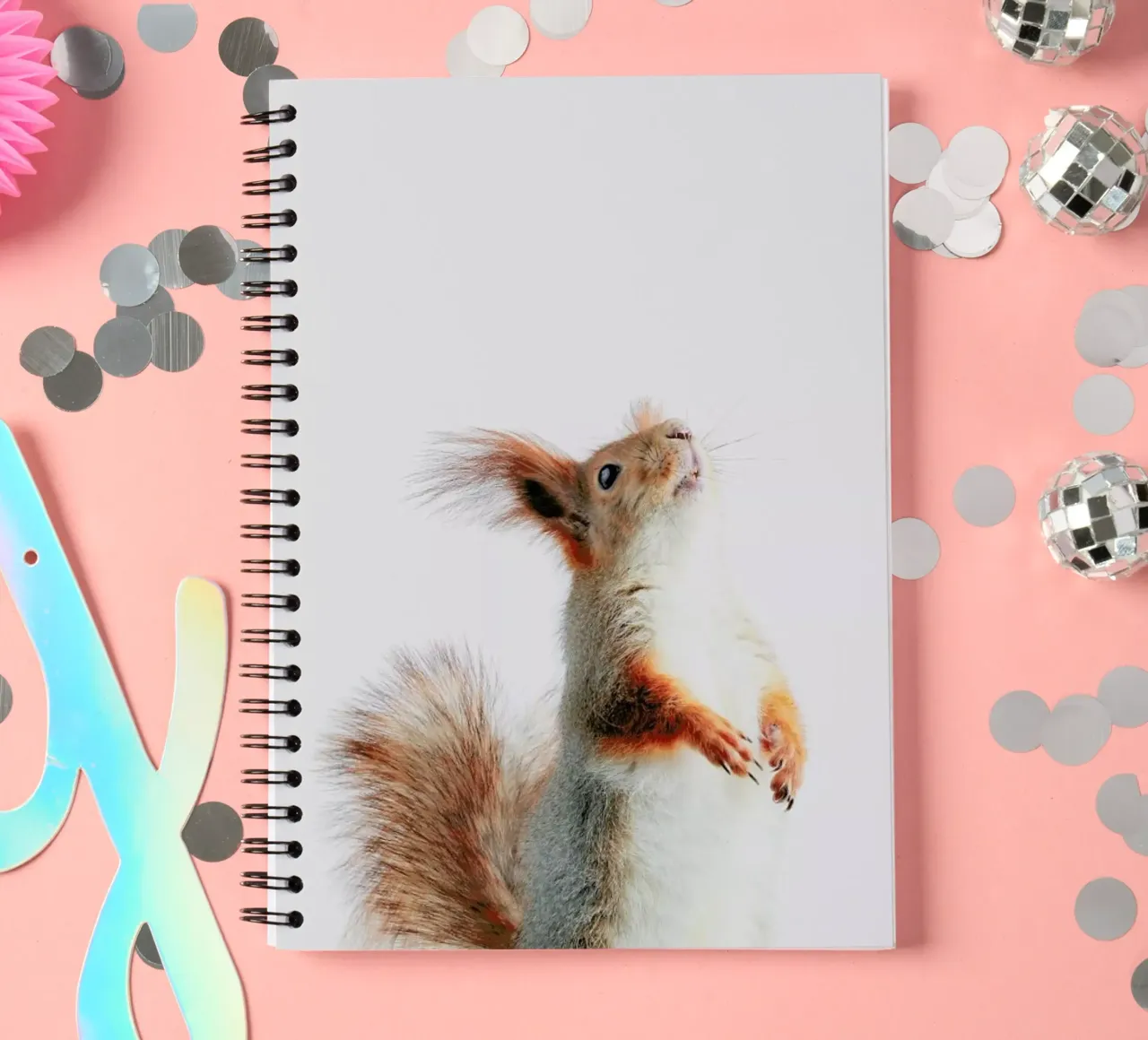 Red Squirrel II spiral notebook by Paws & Claws