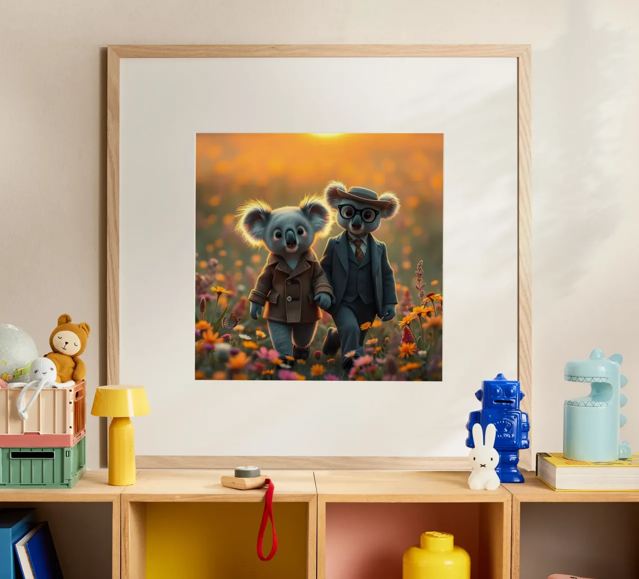 La coppia perfetta poster con telaio in legno da Anita's Dream